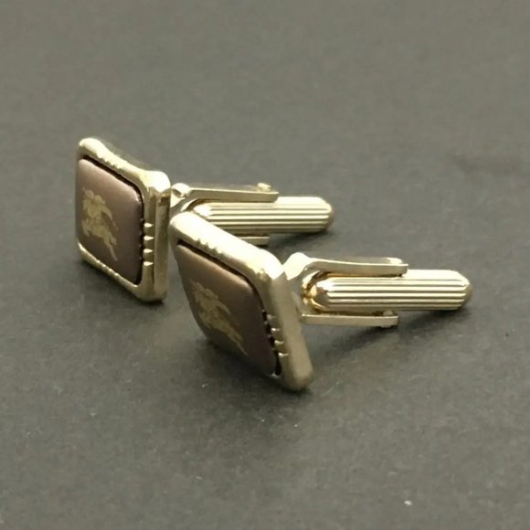 BURBERRY Gold Tone Cufflinks /7R0461 - Picture 5 of 7